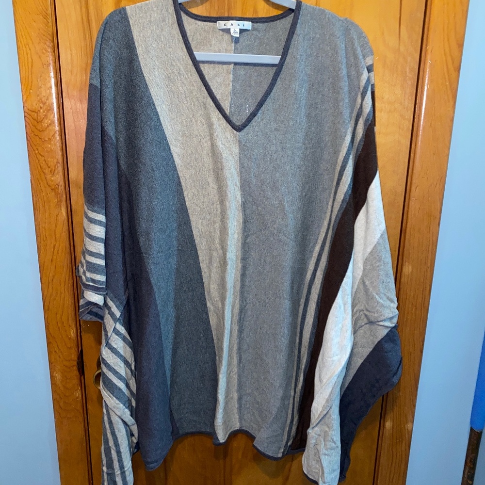 CAbi, Horizon Poncho, sweater, Large